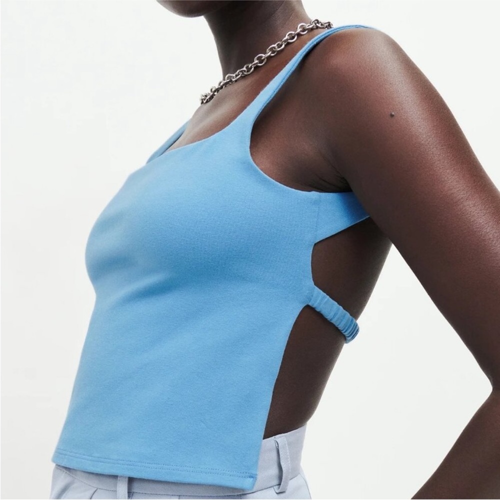 REFORMATION Cairo Knit Top - NWT Capri
Blue Size L